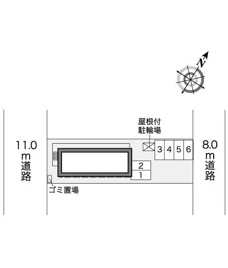 ★手数料０円★札幌市白石区北郷三条４丁目　月極駐車場（LP）